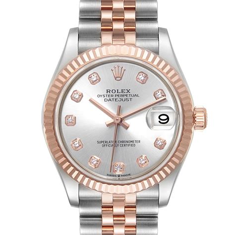 rolex women's datejust rose gold|Rolex Datejust 31 gold price.